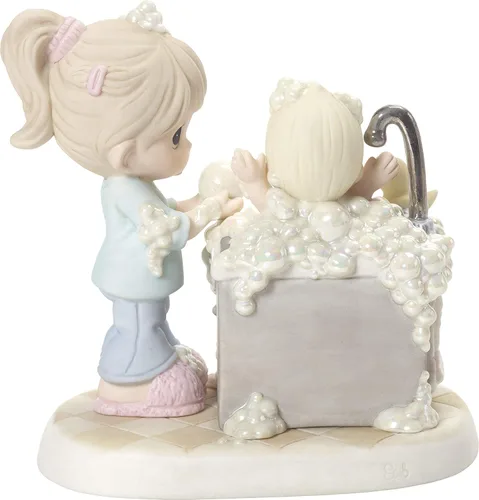 Vista 5 de Precious Moments 192018 Treasure Every Moment - Figura de porcelana de bisque para mamá y bebé