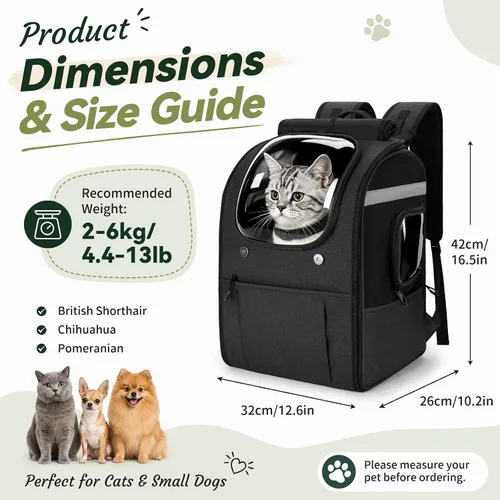 Vista 4 de Apollo walker Mochila transportadora para gatos pequeños y perros