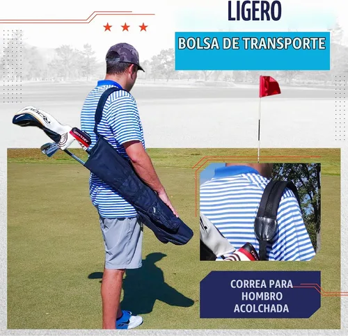 Vista 3 de Murray Sporting Goods Bolsa de golf para el domingo Bolsa de golf negra ligera de viaje con correa acolchada para el hombro para práctica de campo