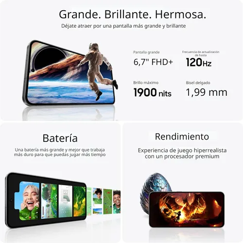 Vista 6 de SAMSUNG Galaxy S24 FE AI Phone, smartphone Android totalmente desbloqueado de 128 GB, cámara de alta resolución de 50 MP, batería de larga duración