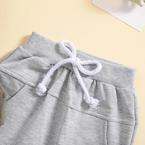Vista 2 de TBUIALL Ropa de bebé de 3 meses de edad, traje beige, vestidos anudados para bebé, niña recién nacida, vestido de niña de flores de 12-18 meses