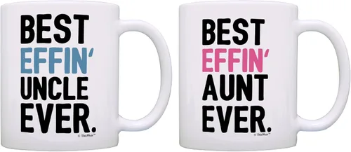 Vista 11 de Regalos para tía para mujer, regalo divertido para tía de la mejor tía Effin, regalo para tía, regalo para tía, taza de café, taza de café