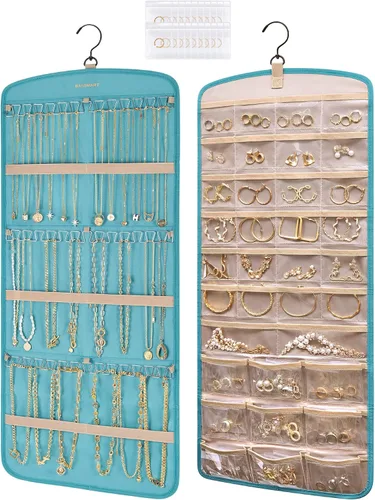 Vista 17 de Bolsas para joyería BAGSMART 50 piezas, pequeñas bolsas con cierre de cremallera para anillos, 5 x 7.6 cm, PVC, para empaquetado de aretes