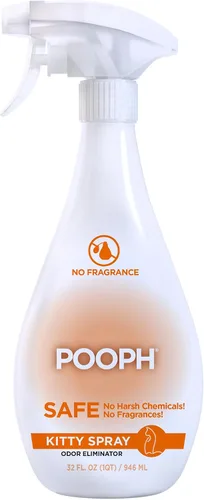 Vista 10 de POOPH Kitty Spray eliminador de olores, 32 onzas, desmantela olores sobre una base molecular, gatos, ambientador, eliminador, orina, caca, orina