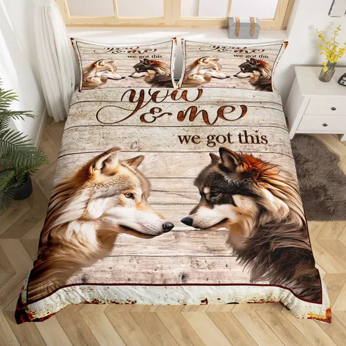 Vista 9 de Manfei Juego de funda de edredón de mariquita de tamaño individual, juego de ropa de cama de flores de acuarela de 2 piezas, funda de edredón floral