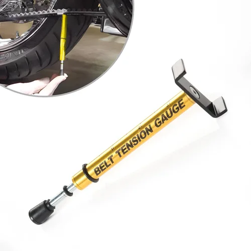 Vista 2 de KiWAV Tensor de tensión de correa de motocicleta universal de 10 libras compatible con Harley y bicicletas de transmisión por correa, herramienta