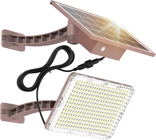 Vista 10 de JACKYLED Luces solares para exteriores, 299 LED, 1000 lúmenes, color negro