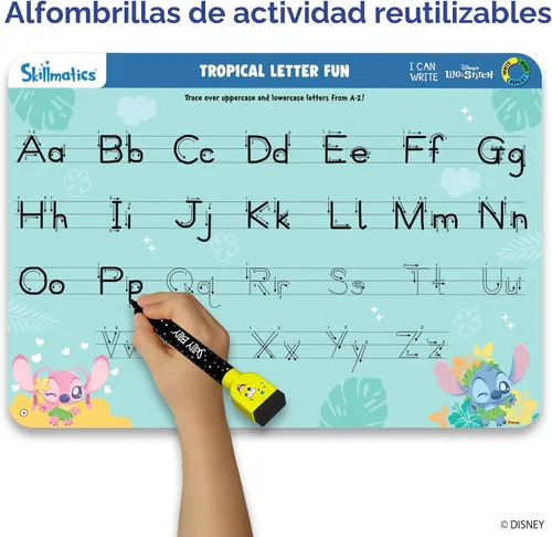 Vista 3 de Skillmatics I Can Write Disney's Lilo & Stitch - Actividades reutilizables de aprendizaje preescolar, juguete educativo y juego, suministros
