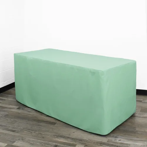 Vista 16 de Mantel rectangular de poliéster ajustable de 4 x 24 pulgadas, color negro, funda de mesa de boda prémium