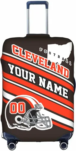 Vista 25 de Fundas de equipaje personalizadas con nombre y número, funda de maleta lavable elástica personalizada para equipaje, Arizona, Fútbol