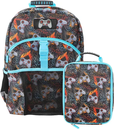 Vista 30 de Bioworld Conjunto de Mochila Premium y Kit de Almuerzo de Batman de 2 Piezas de 16" para Niños