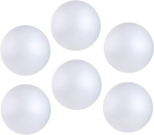 Vista 11 de 121 PCS 7 Tamaños Bolas Blancas de Espuma Poliestireno Bolas de Manualidades para Arte y Manualidades, Hogar, Proyectos Escolares y Actividad