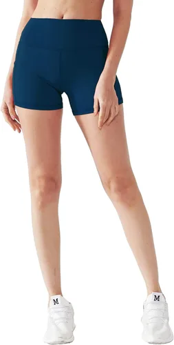 Vista 5 de CADMUS Pantalones cortos de yoga de cintura alta para mujer, con bolsillos laterales de elastano