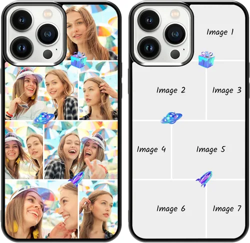 Vista 6 de Funda personalizada para iPhone 13 12 11 Pro Max Xr Xs Max 8 Plus Samsung Galaxy S22 S21 S20 FE NOTE 20 UlTRA A53 A03S, diseña tu propia funda
