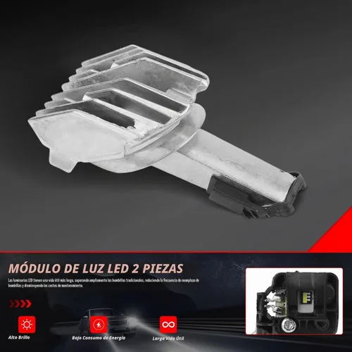 Vista 2 de Pack de 2 Módulo de Luz Diurna LED 63127262731 2010-2017 Para BMW Serie 5 F07 F10 F11 535i 550i 528i M5 xDrive Peat# 9DW177229001 V20730202 0896520