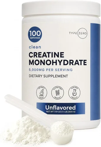 Vista 8 de Monohidrato de creatina tipo cero polvo (17.64 oz) Frambuesa azul, sin gluten Monohidrato de creatina micronizada, libre de OMG, apto para dieta
