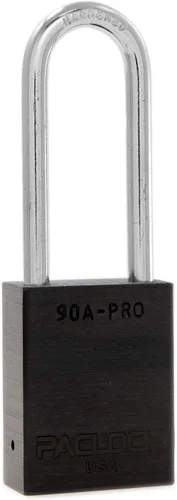 Vista 57 de PACLOCK Candado de la serie 90A-PRO, compre American Act obediente, aluminio anodizado marrón, cilindro de 7 pines de alta seguridad con 1 llave por
