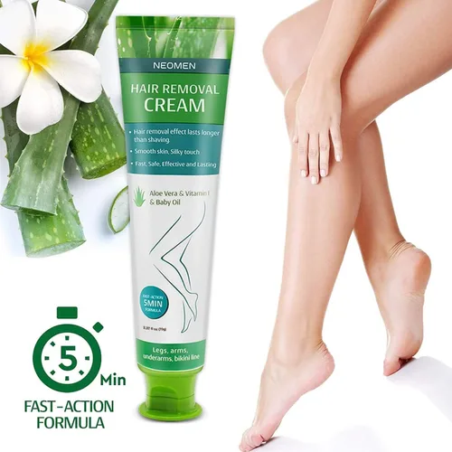 Vista 4 de Crema depilatoria para hombres y mujeres: depiladora sin dolor para pieles sensibles y áreas íntimas, hidratante con aloe vera y vitamina E, segura