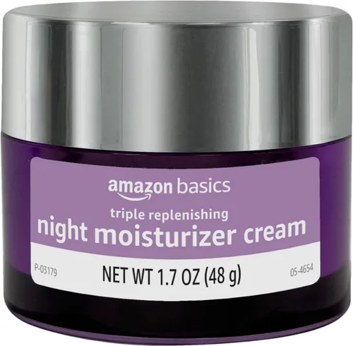Vista 2 de Amazon Basics Crema hidratante triple reponedora, crema de noche, 1.7 onzas, paquete de 1