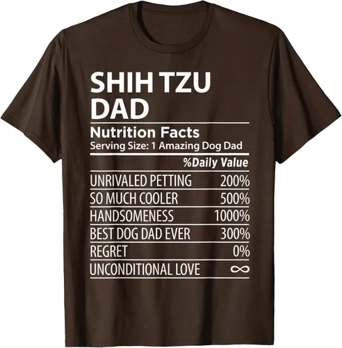 Vista 8 de Shih Tzu Dad - Camiseta divertida para dueño de perro Shih Tzu, Negro