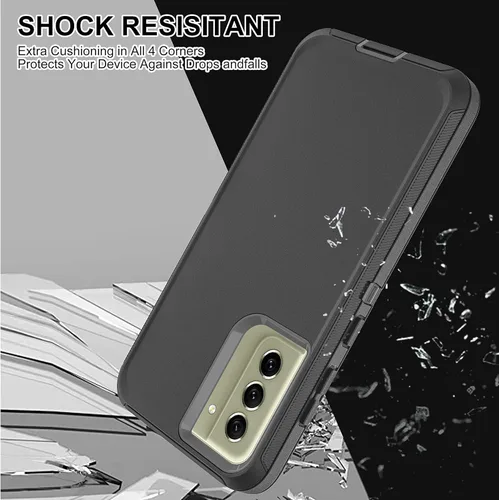 Vista 6 de Funda Samsung S21 FE 5G - Protección de cuerpo completo 3 en 1, película nano a prueba de explosiones [2 unidades], resistente a los golpes