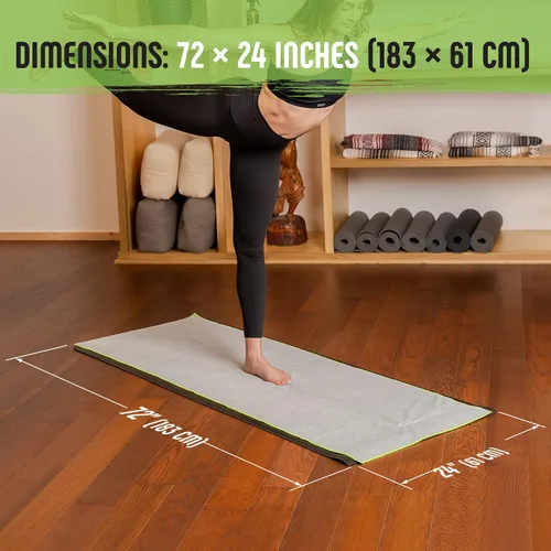 Vista 6 de Gradient Fitness Toalla de yoga para la esterilla de yoga, toalla de yoga caliente antideslizante, toalla de yoga Manduka, Toalla de esterilla