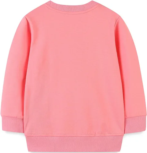 Vista 2 de Bumeex Ropa de sudadera para niña pequeña, ropa navideña de algodón con cuello redondo