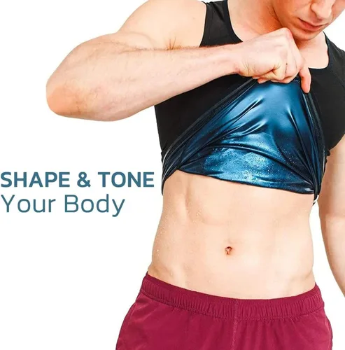 Vista 4 de CGTFY - Camiseta sin mangas de compresión de compresión para hombre, chaleco de compresión para hombre, A