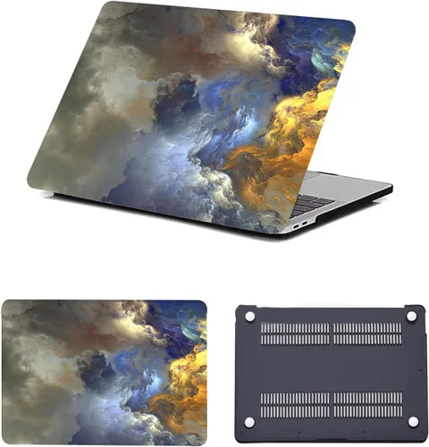 Vista 16 de Funda protectora para MacBook Air de 11 pulgadas 2015 2014 2013 2012 2011 2010 A1465 A1370, diseño de patrón de plástico, funda para laptop