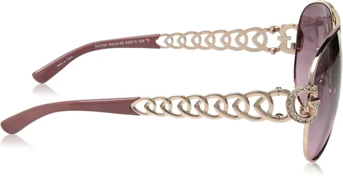 Vista 3 de GUESS Gafas de sol aviador de metal para mujer