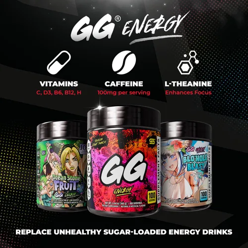 Vista 6 de Gamer Supps GG® Energy - Ponche de Pitahaya (100 Porciones) - Energía de Juego Amigable con Keto y Mezcla Nootrópica, Sin Azúcar + Cafeína Orgánica