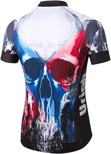 Vista 2 de Uriah Maillot de bicicleta de manga corta reflectante con bolsillos traseros para hombre