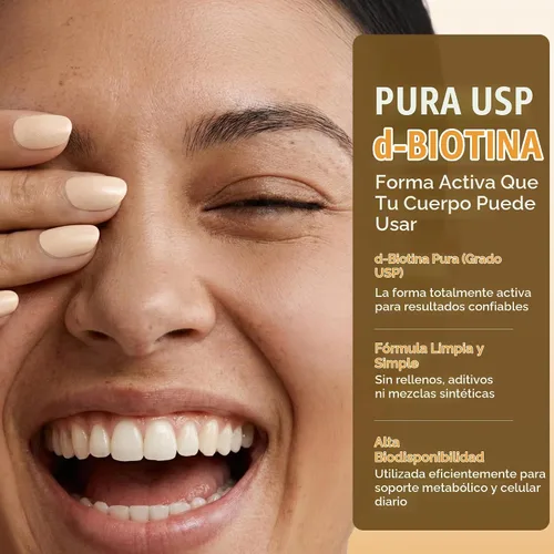 Vista 5 de IMMUNOVITES Biotina de dosis alta (como d-biotina, USP) 100mg (equivalente a 100,000mcg) 90 cápsulas, alta potencia