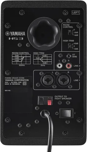 Vista 3 de Yamaha HS3 Monitor de estudio con alimentación en negro, par (HS3 B)