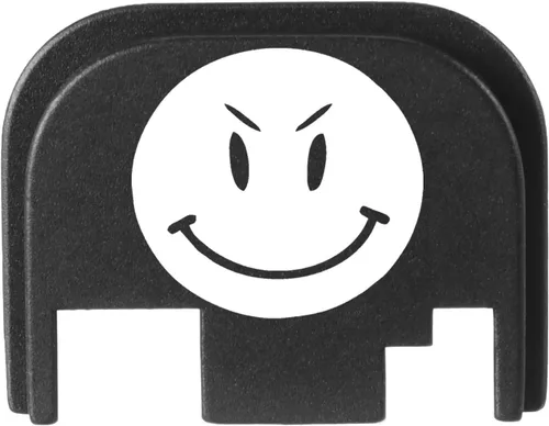 Vista 42 de NDZ Performance Gen 1-4 Rear Slide Cover Plate for Glock 9mm .40 .357 .45 Laser Engraved Popular Images in Black Aluminum - Choose Image