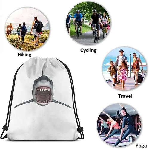 Vista 7 de Beabes Bolsas de béisbol con cordón, mochila deportiva para gimnasio, bolsa con cordón, Multi-a13, Mochilas de viaje