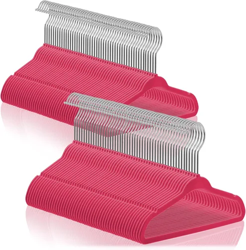 Vista 18 de Casafield 100 perchas de terciopelo para bebé, tamaño de 11 pulgadas para ropa de bebés y niños pequeños, color gris