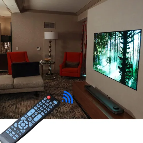 Vista 6 de Mando a distancia de repuesto apto para todos los elementos TV serie 100 E1AC19N E1AA24N E1AA24N-G ELEFT2416 E1AA32N E4AA43N E4AA50N E4AA55N E4AA65N