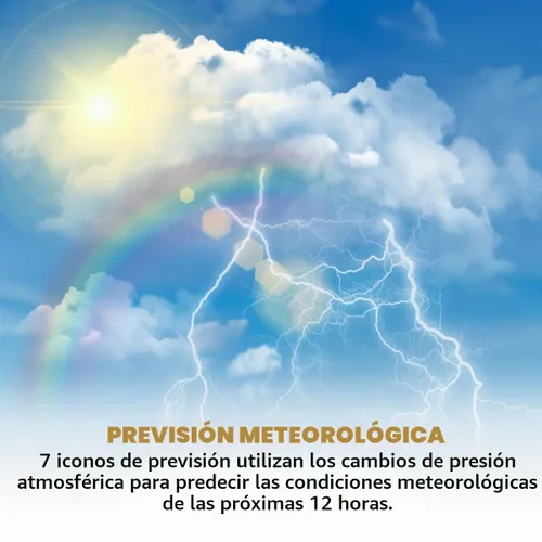 Vista 6 de Termómetro para interiores y exteriores, estación meteorológica inalámbrica Multi colorido