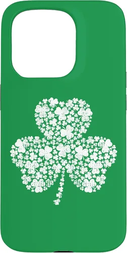 Vista 14 de Funda verde vintage con trébol relleno de trébol para iPhone 16