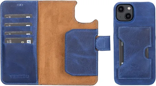 Vista 178 de Venito Florence - Funda de piel compatible con Samsung Galaxy S9, extra segura con bloqueo RFID, cartera desmontable para teléfono (gris decolorado)