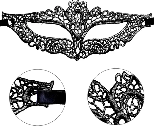 Vista 2 de SIQUK 20 máscaras venecianas de encaje para mujer