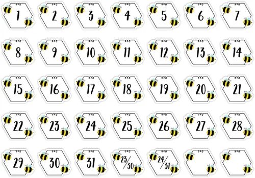 Vista 2 de CTP - Calendario de abejas para el aula (Creative Teaching Press 10585)