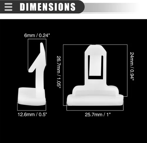 Vista 3 de Motoforti Clips de retención para automóvil, remache de sujeción para guardabarros, para Toyota FJ Cruiser 2007-2014, nailon, 75392-35220, blanco