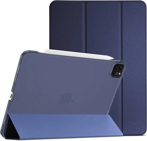 Vista 22 de ProCase Funda inteligente para iPad Pro de 12.9 2022/2021/2020/2018, carcasa rígida con soporte delgado para iPad Pro de 12.9 pulgadas, 6ª Celeste