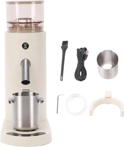 Vista 9 de Yoidesu Molinillo de café eléctrico, eléctrico, portátil, pequeño, silencioso y ajustable, 20 ajustes de molienda para expreso, moka, verter, prensa