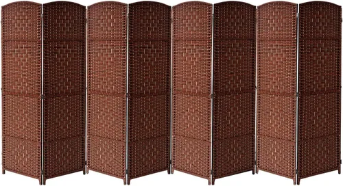 Vista 10 de Sorbus Divisor de habitación de 8 paneles de 6 pies de alto, pantalla de privacidad, paneles extra anchos con doble bisagra, doble tejido de Beige