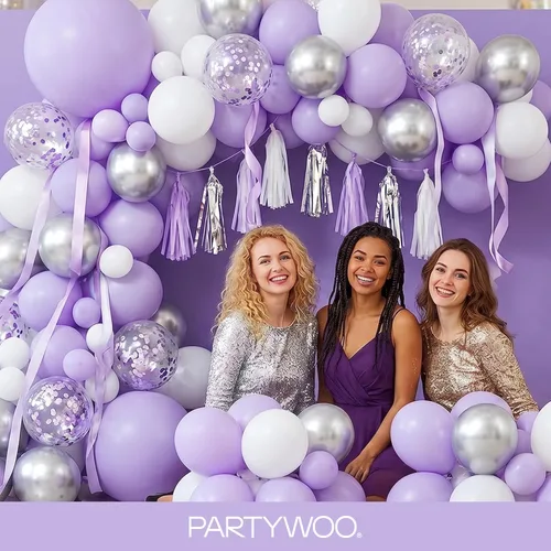Vista 408 de PartyWoo 50 globos de látex color piel albaricoque, globos de helio boho de Albaricoque-f05