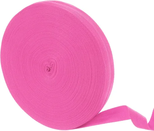 Vista 101 de uxcell Cinta de sarga de algodón de 50 yardas, cinta de espiga de 3/8 pulgadas para coser ropa, manualidades (azul)