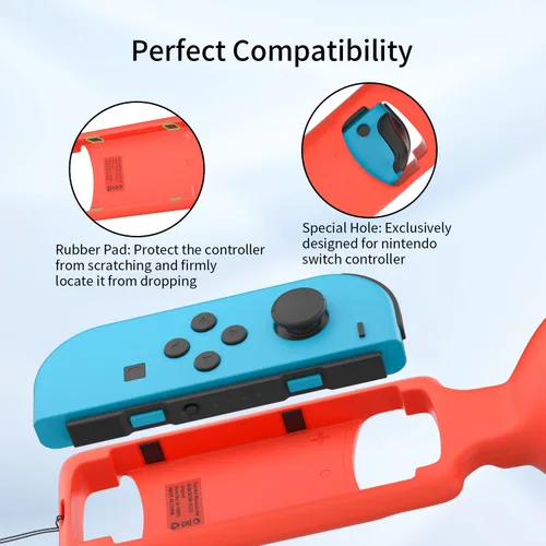 Vista 3 de Mviioe Empuñaduras para mando de interruptor compatibles con Samba de Amigo Party Central - Nintendo Switch, Samba Maracas (paquete de 2)